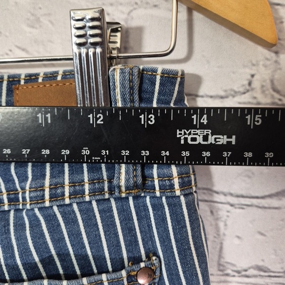 Judy Blue Jeans Womens 5/27 Railroad Striped Super Flare Stretch Denim - Picture 11 of 16